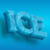 アイスレタリング 氷のような効果を持つテキストを作成